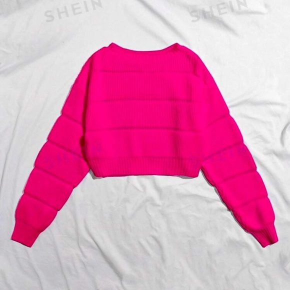 SHEIN Sweaters - Hot Pink Pullover